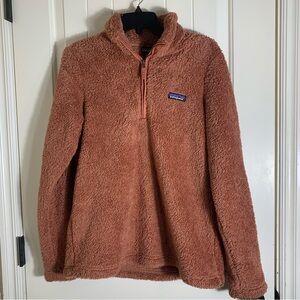 Patagonia Women’s Burnt Orange Sherpa Fleece Size Large